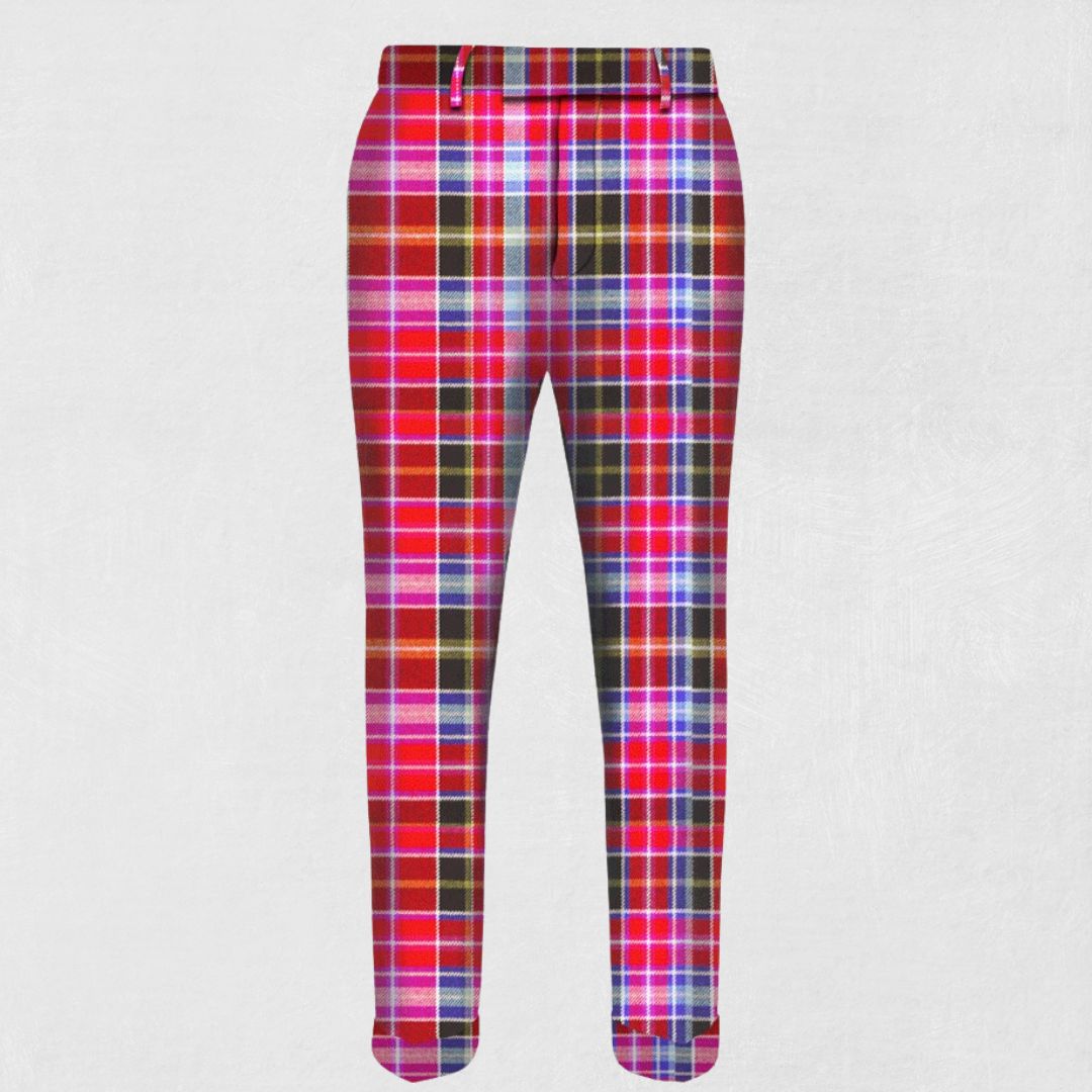 Hand Made Aberdeen Tartan Trouser - Front View displaying the classic Aberdeen Tartan pattern and tailored design for a perfect fit.