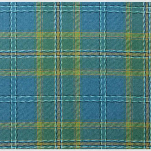 All Ireland Blue Irish Tartan Kilt with blue, green, white, and red Celtic pattern