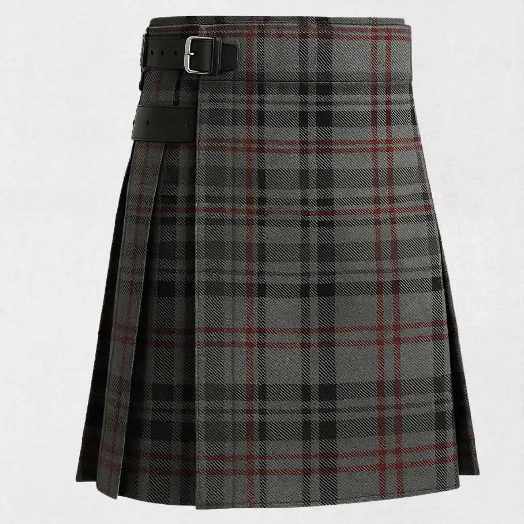 Balmoral State Tartan Kilt in premium acrylic wool with adjustable straps