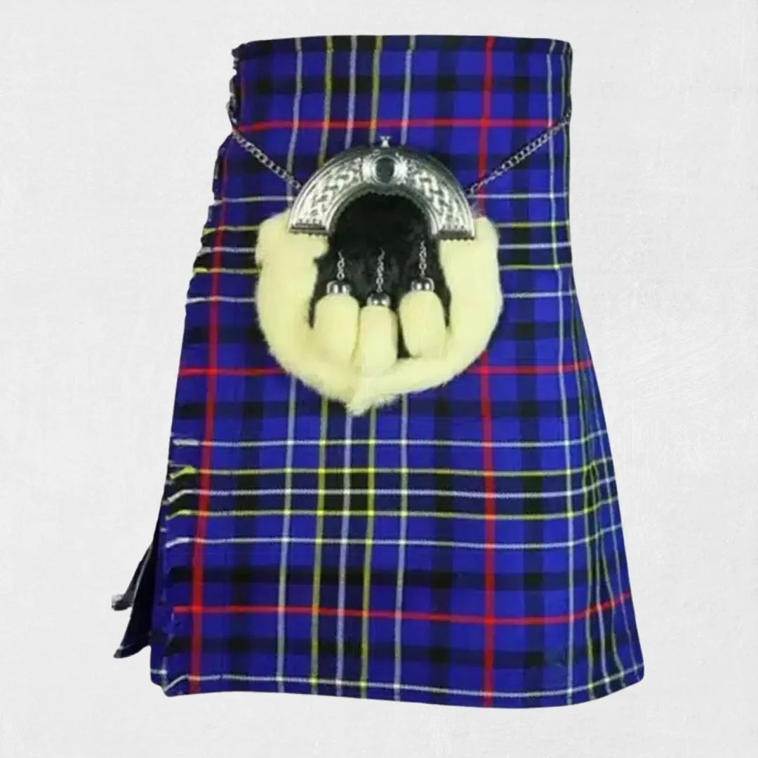 Blue Tartan Modern Kilt for Men – Scottish Style