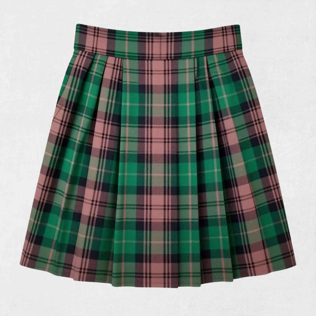 Brown Watch Tartan Kilt with adjustable leather straps and classic Scottish design