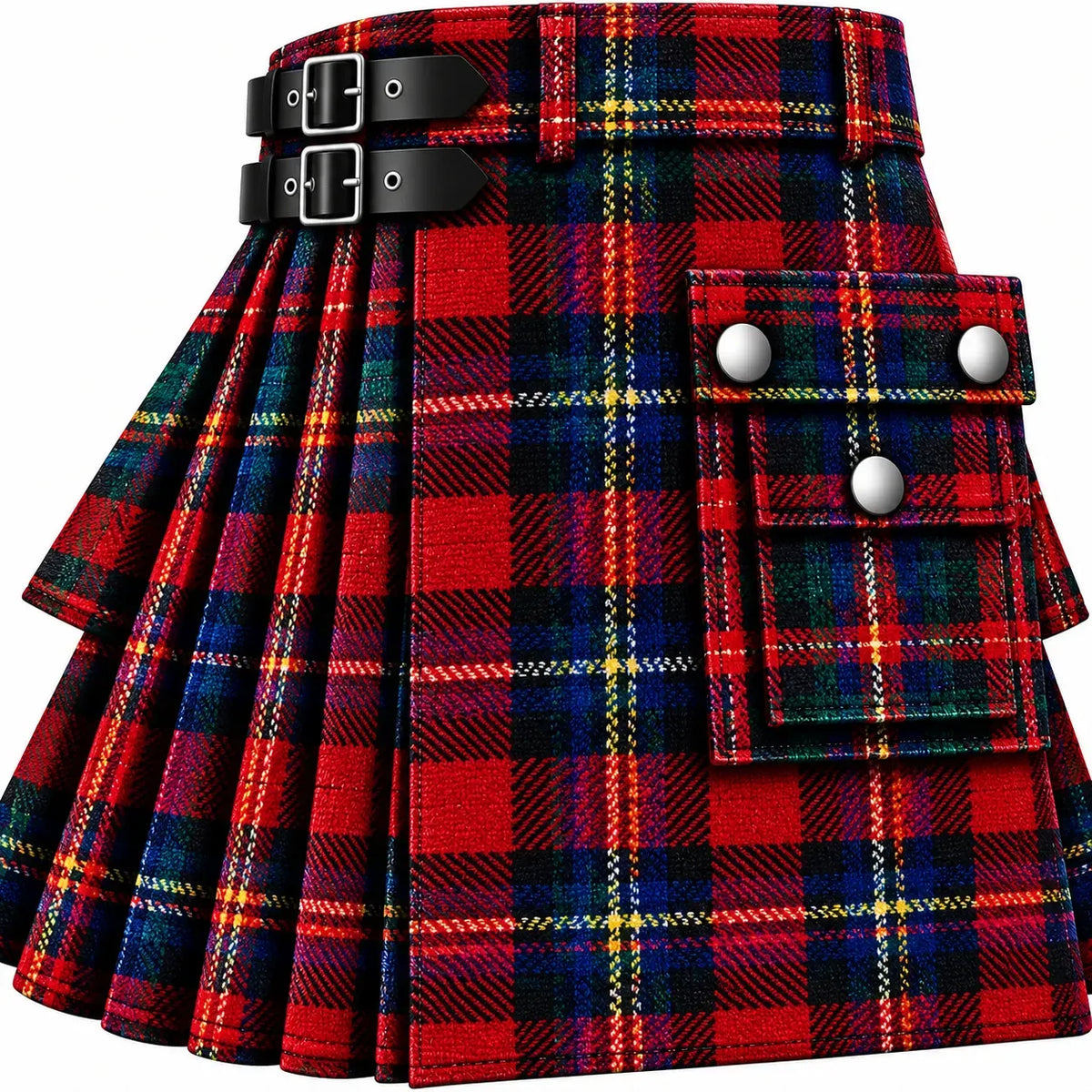Bruce Modern Tartan Kilt in traditional Scottish Highland style