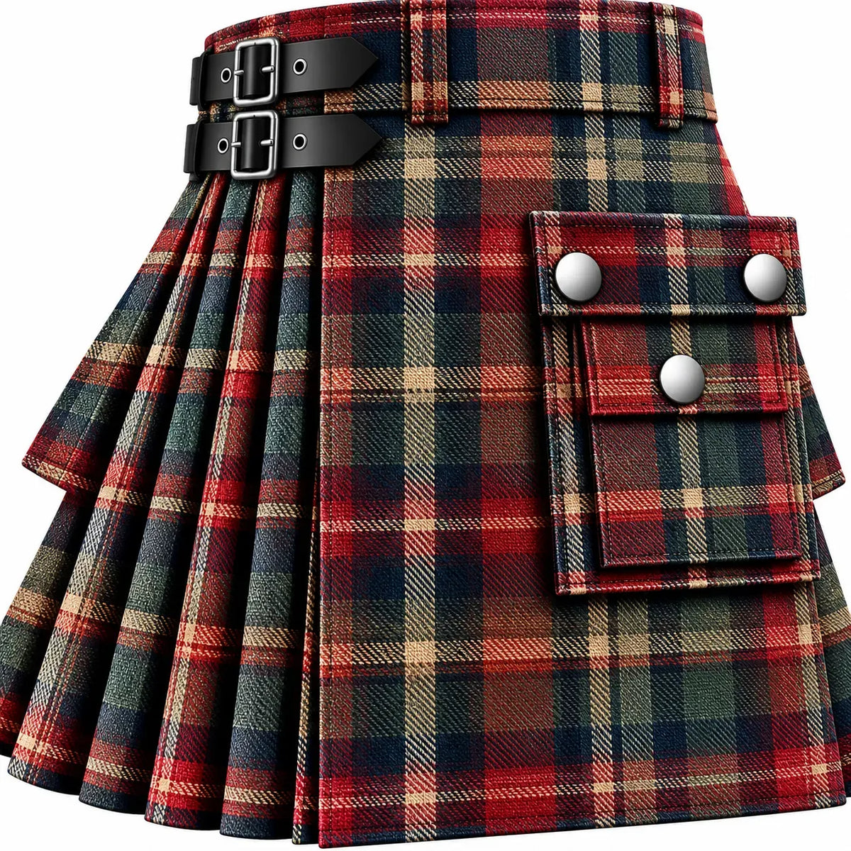 Bruce Weathered Tartan Kilt in traditional Scottish Highland style