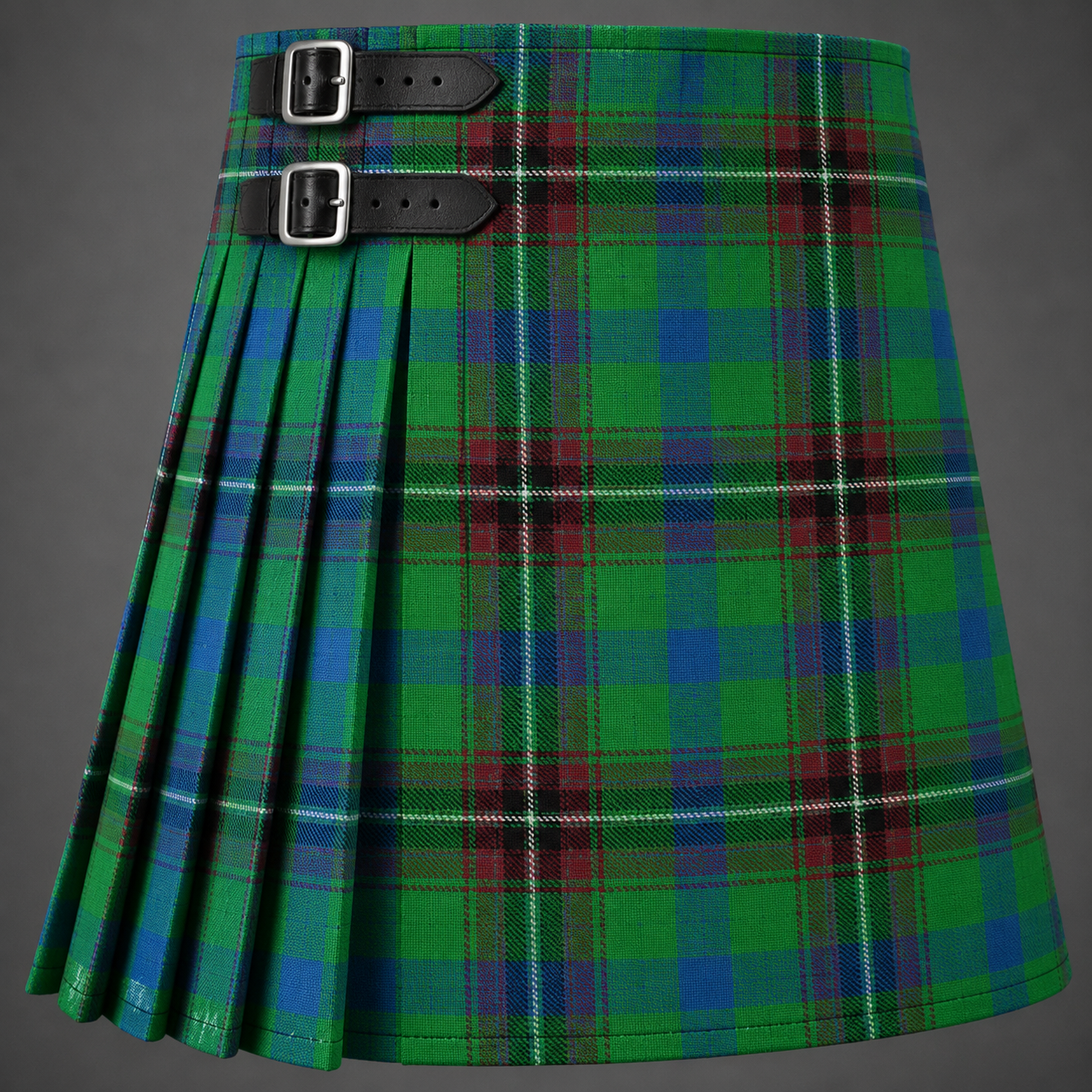 Cameron Boyle Personal Tartan Kilt featuring authentic Scottish tartan with traditional pleated Highland design