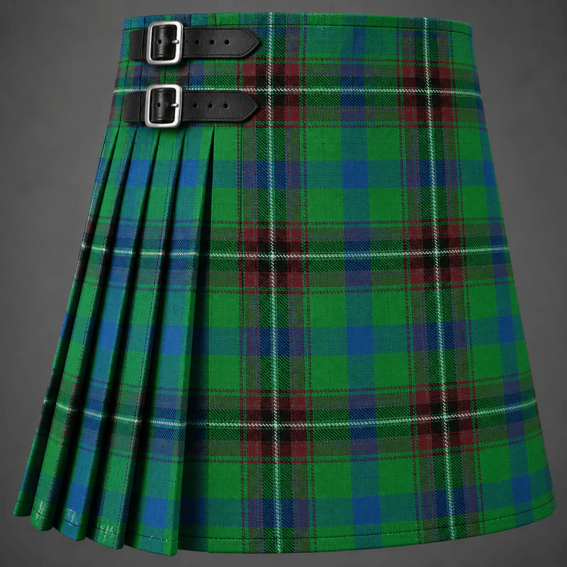 Cameron Boyle Personal Tartan Kilt featuring authentic Scottish tartan with traditional pleated Highland design