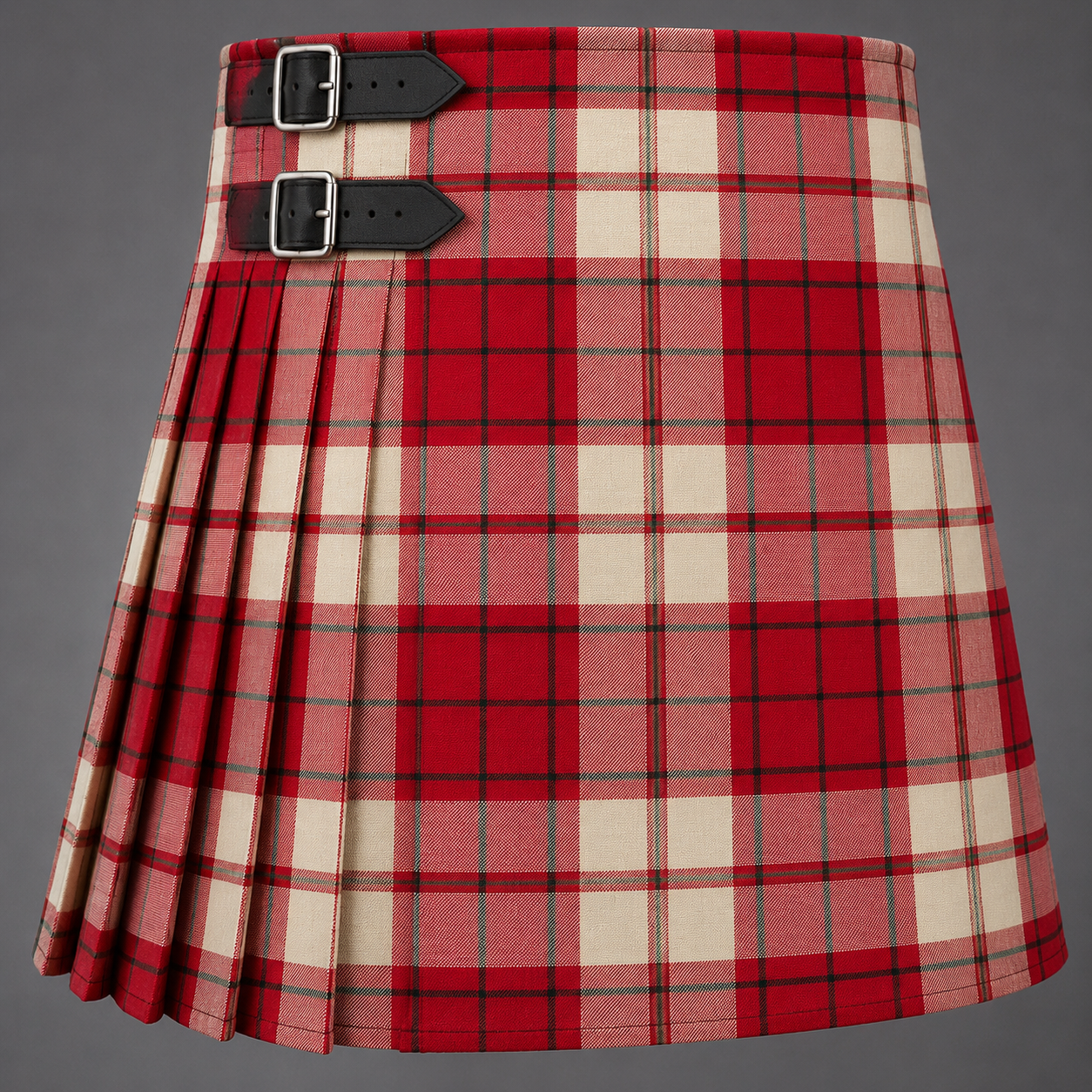 Cameron Hose #1 Tartan Kilt featuring authentic Scottish clan tartan with traditional pleated Highland design