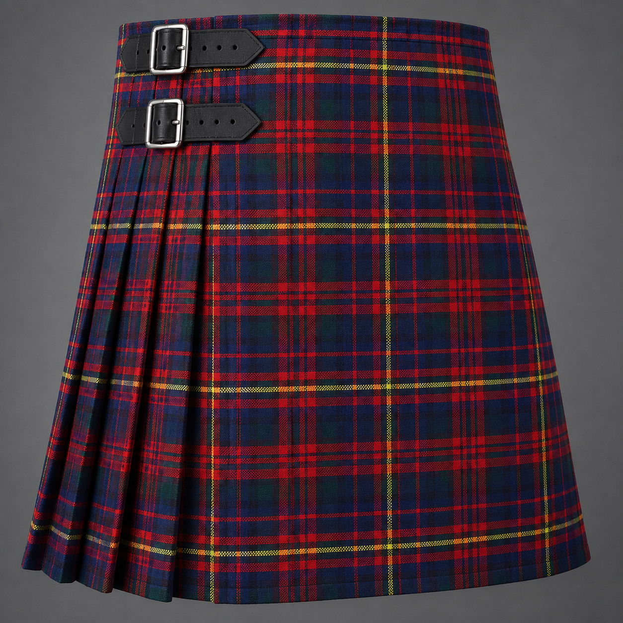 Cameron of Erracht Dress Tartan Kilt featuring authentic Scottish clan tartan with traditional pleated Highland design