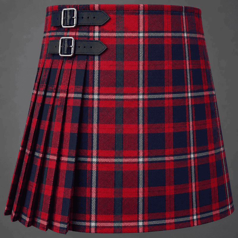 Cameron of Lochiel 1930 Tartan Kilt featuring authentic Scottish clan tartan with traditional pleated Highland design