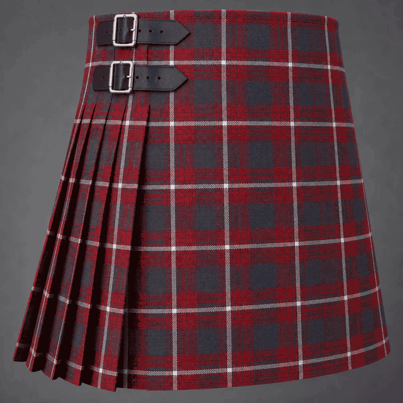 Cameron of Lochiel Original Tartan Kilt featuring authentic Scottish clan tartan with traditional pleated Highland design
