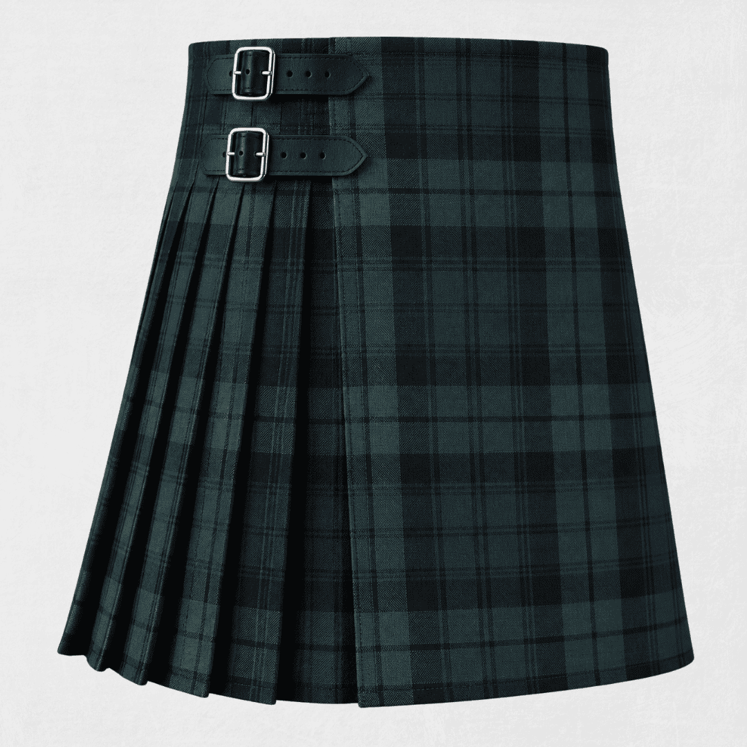 Campbell Muted Tartan Kilt made from authentic Scottish tartan with traditional pleated Highland craftsmanship