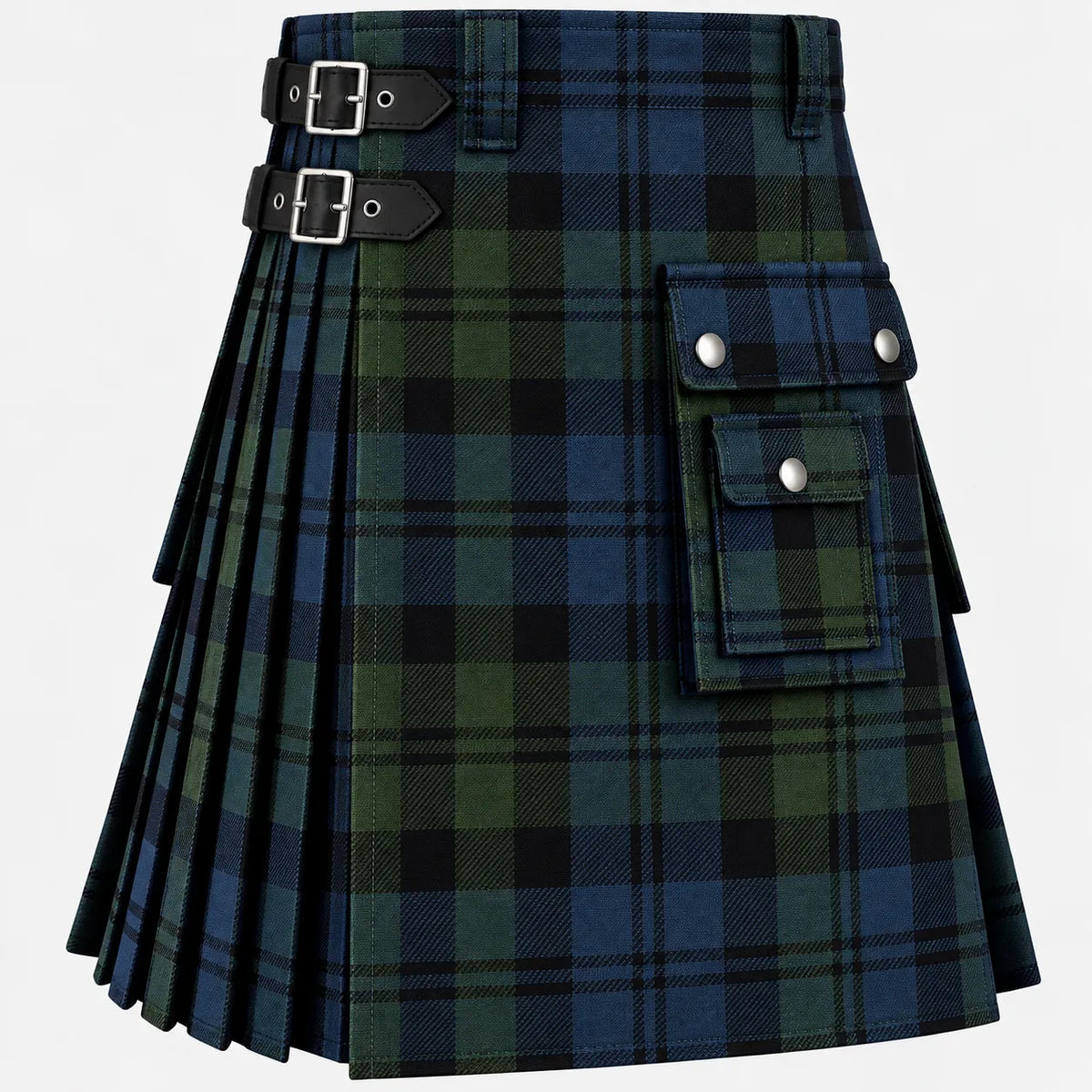 Campbell Old Ancient Tartan Kilt in traditional Scottish Highland style