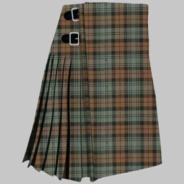 Campbell Old Weathered Tartan Kilt in traditional Scottish Highland style