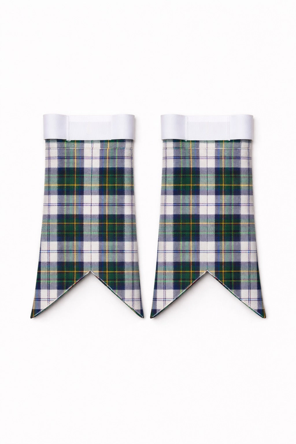 Campbell of Cawdor Dress tartan kilt handmade in white and blue