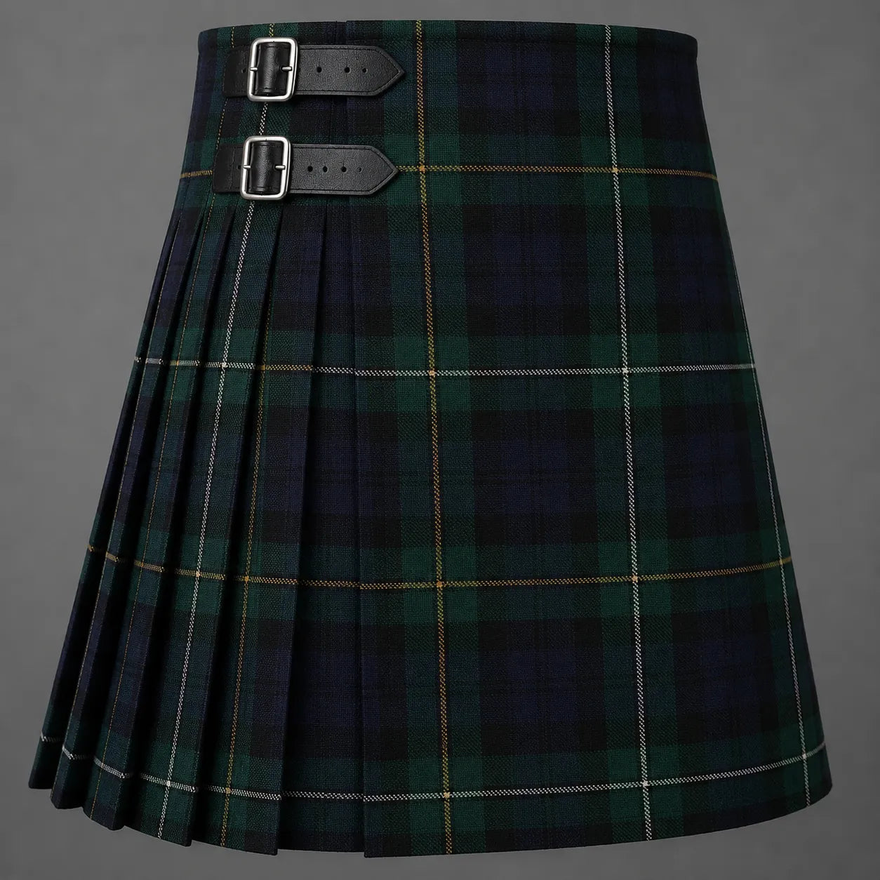 Campbell of Loudon Plaid Tartan Kilt made from authentic Scottish tartan with traditional pleated Highland craftsmanship