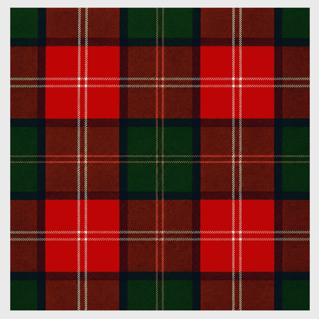 Authentic Chisholm Tartan Kilt for men featuring traditional Scottish clan tartan and pleated Highland design