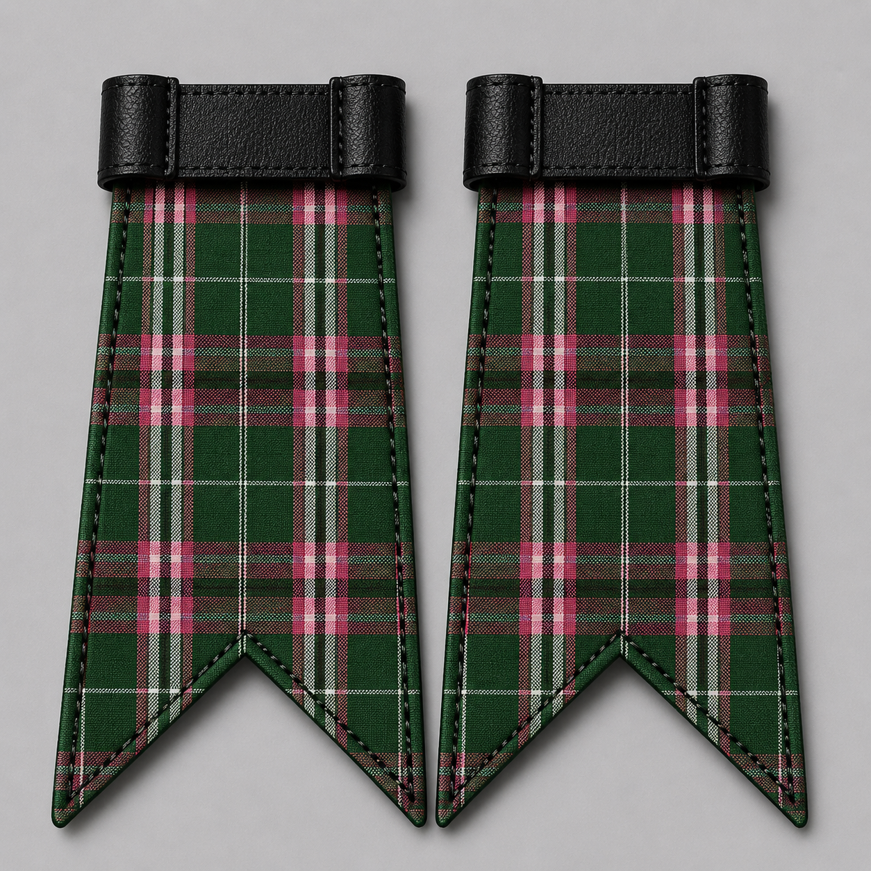 Clan Gray Hunting Ancient tartan flashes for Scottish kilt hose traditional Highland dress accessory