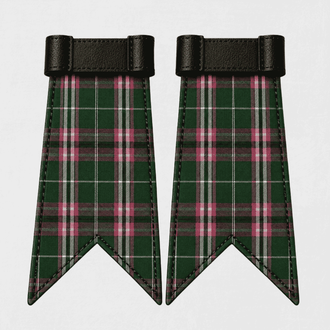 Clan Gray Hunting Ancient tartan flashes for Scottish kilt hose traditional Highland dress accessory