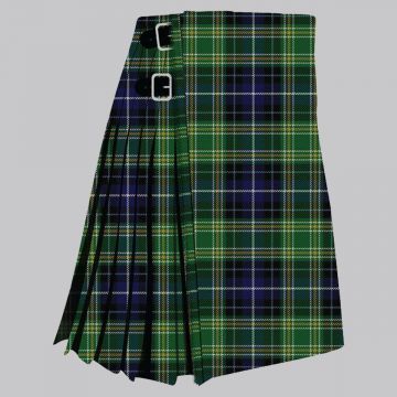 Clan MacKellar modern tartan kilt for men, traditional Scottish pleated kilt design