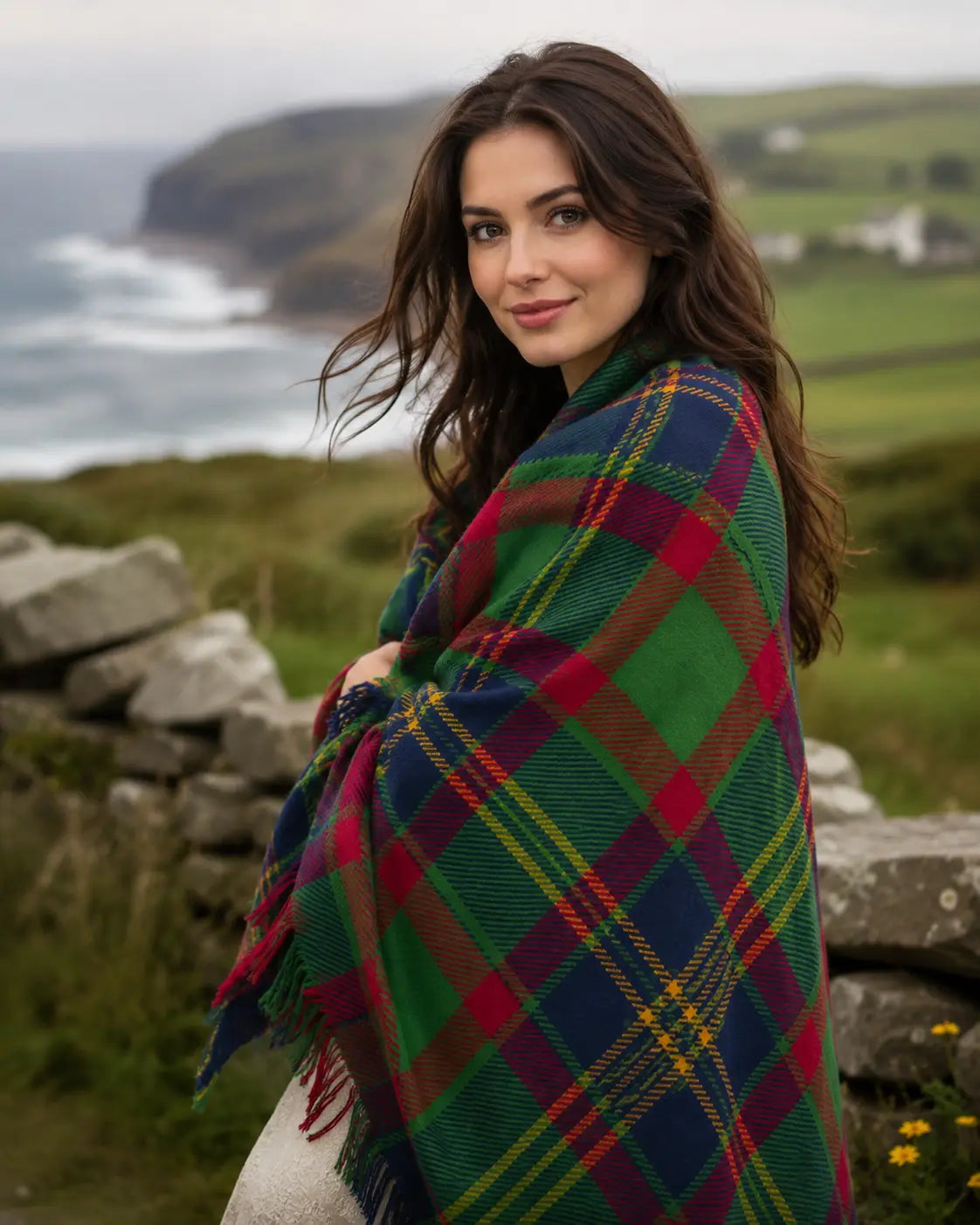 County Cork Tartan Shawl