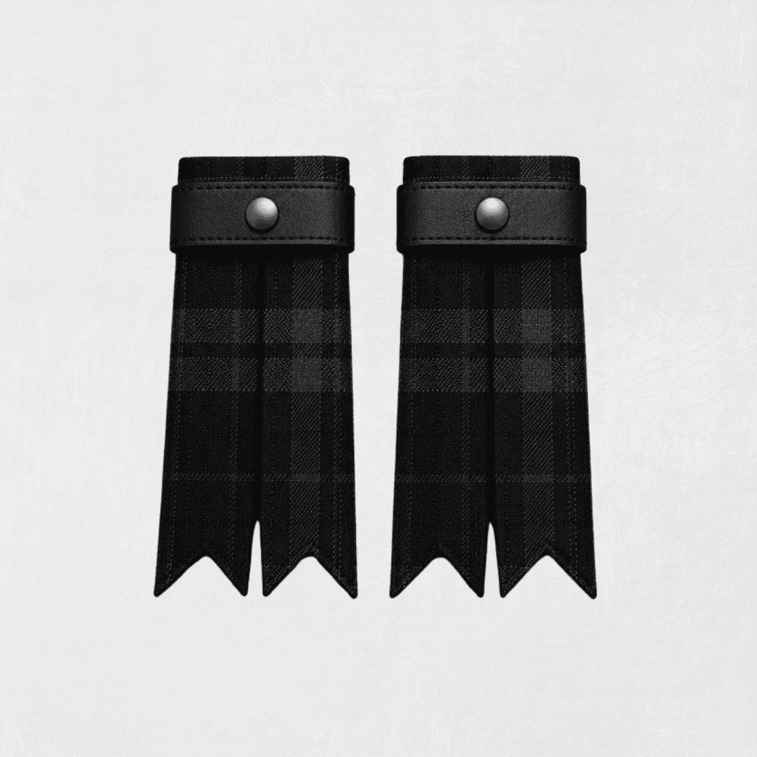CrossFit Judges Tartan Flashes for kilt hose featuring authentic tartan fabric and traditional Highland styling