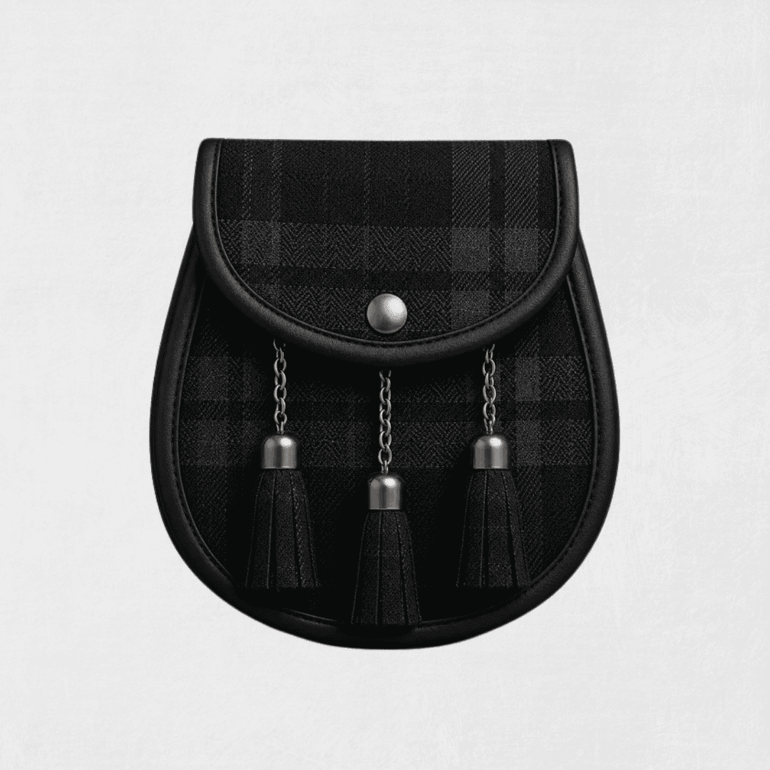CrossFit Judges Tartan Sporran featuring authentic tartan design with secure storage and Highland styling