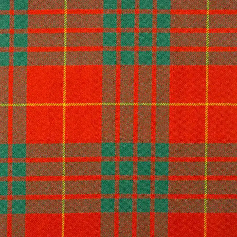 Front view of Custom Made Cameron Clan Ancient Tartan Trousers in traditional green, red, and blue pattern