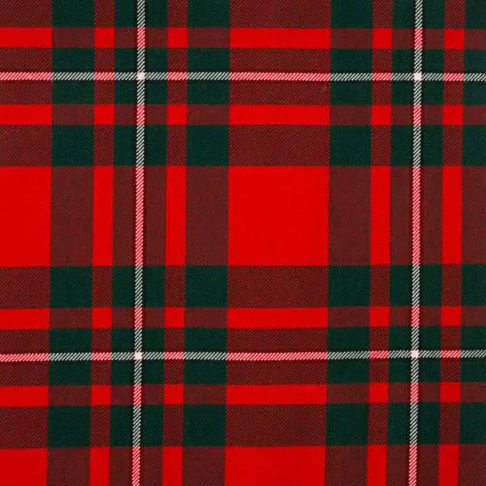 Front view of Custom Made MacGregor Tartan Trousers with bold red and green tartan pattern