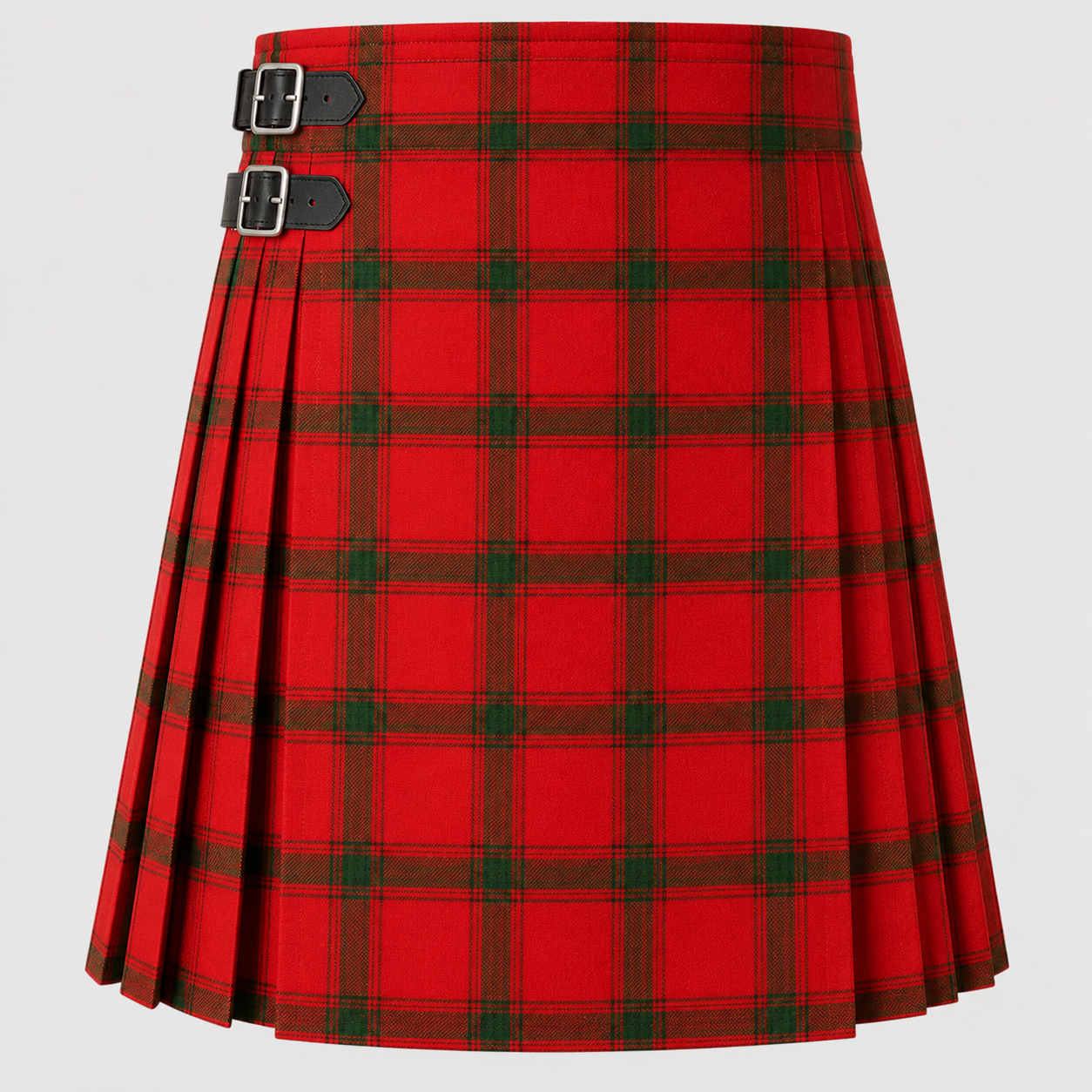 Darroch Tartan Kilt featuring authentic Scottish clan tartan with traditional pleated Highland design