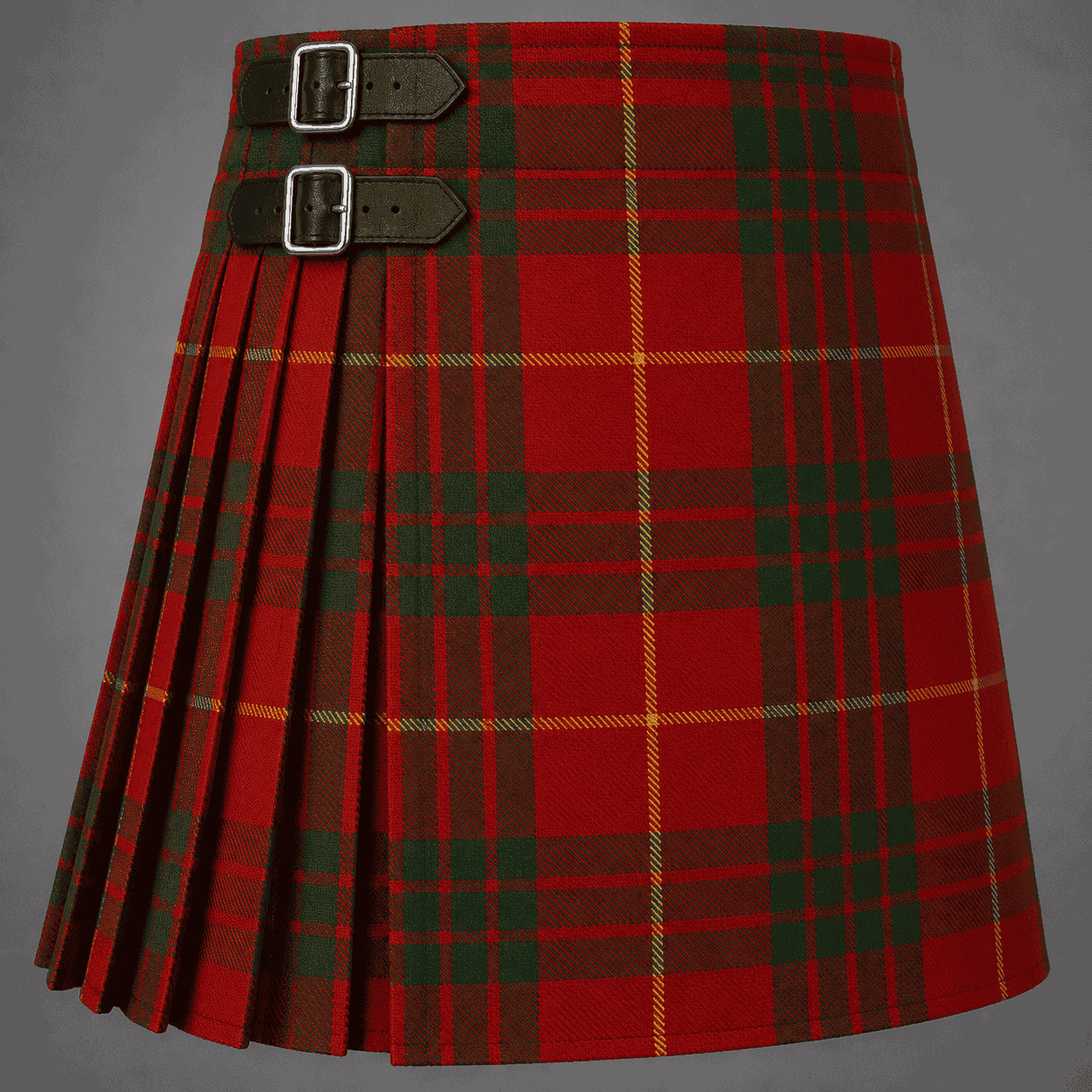 White, David Cameron & Susan Family Tartan Kilt with authentic Scottish tartan and traditional pleated design