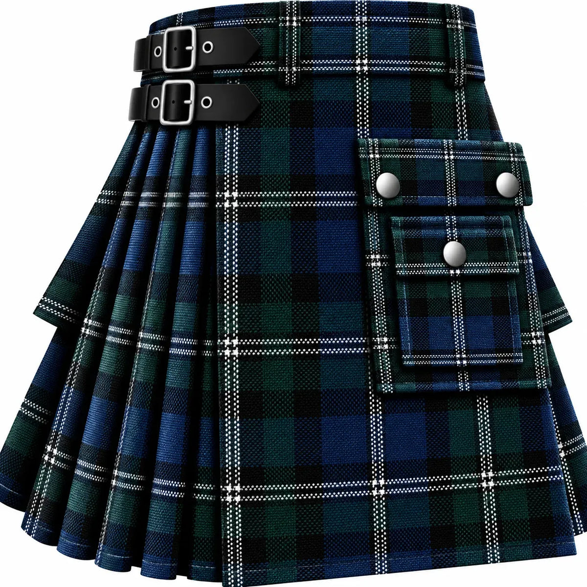 Douglas Dark Tartan Kilt in traditional Scottish Highland style