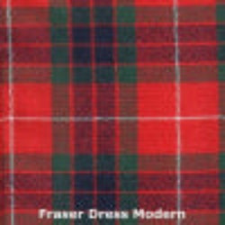Fraser Dress Modern tartan traditional Scottish clan pattern for formal Highland wear