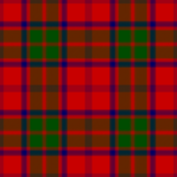 Grant tartan traditional Scottish clan pattern used in Highland clothing