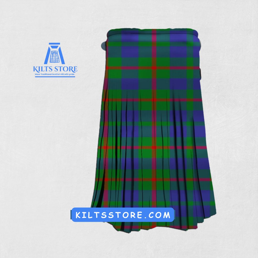 Back view of the Hand-made Agnew Tartan Kilt, showcasing the tailored fit and adjustable strap details for a perfect, comfortable fit