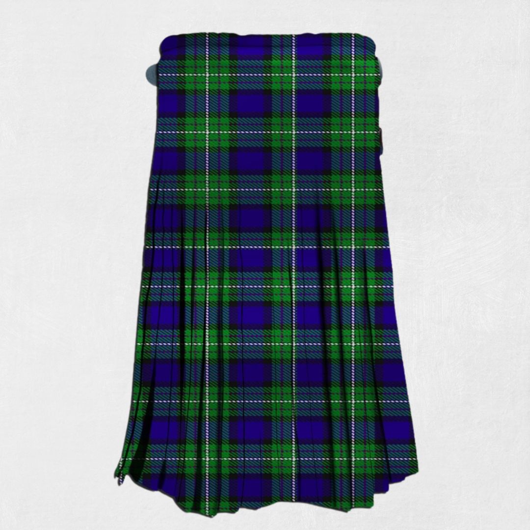 Back view of the Hand-made Alexander Tartan Kilt, showcasing the adjustable strap details and tailored fit for all-day comfort.