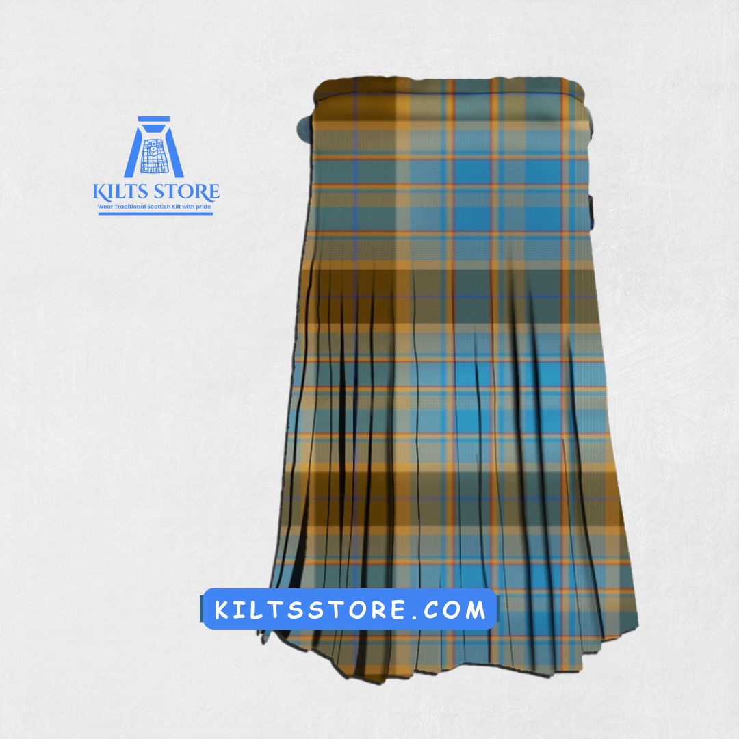 Back view of the Hand-made Allan Tartan Kilt, highlighting the tailored fit and adjustable strap details for a secure and comfortable fit.
