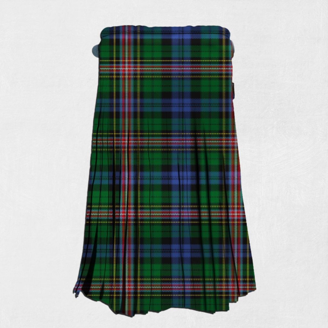 Back view of the Hand-made Allison Tartan Kilt, highlighting the tailored fit and adjustable strap details for a comfortable, secure fit.