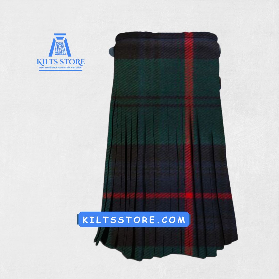 Back view of the Hand-made Armstrong Tartan Kilt, highlighting the tailored fit and adjustable strap details for a secure, comfortable fit.