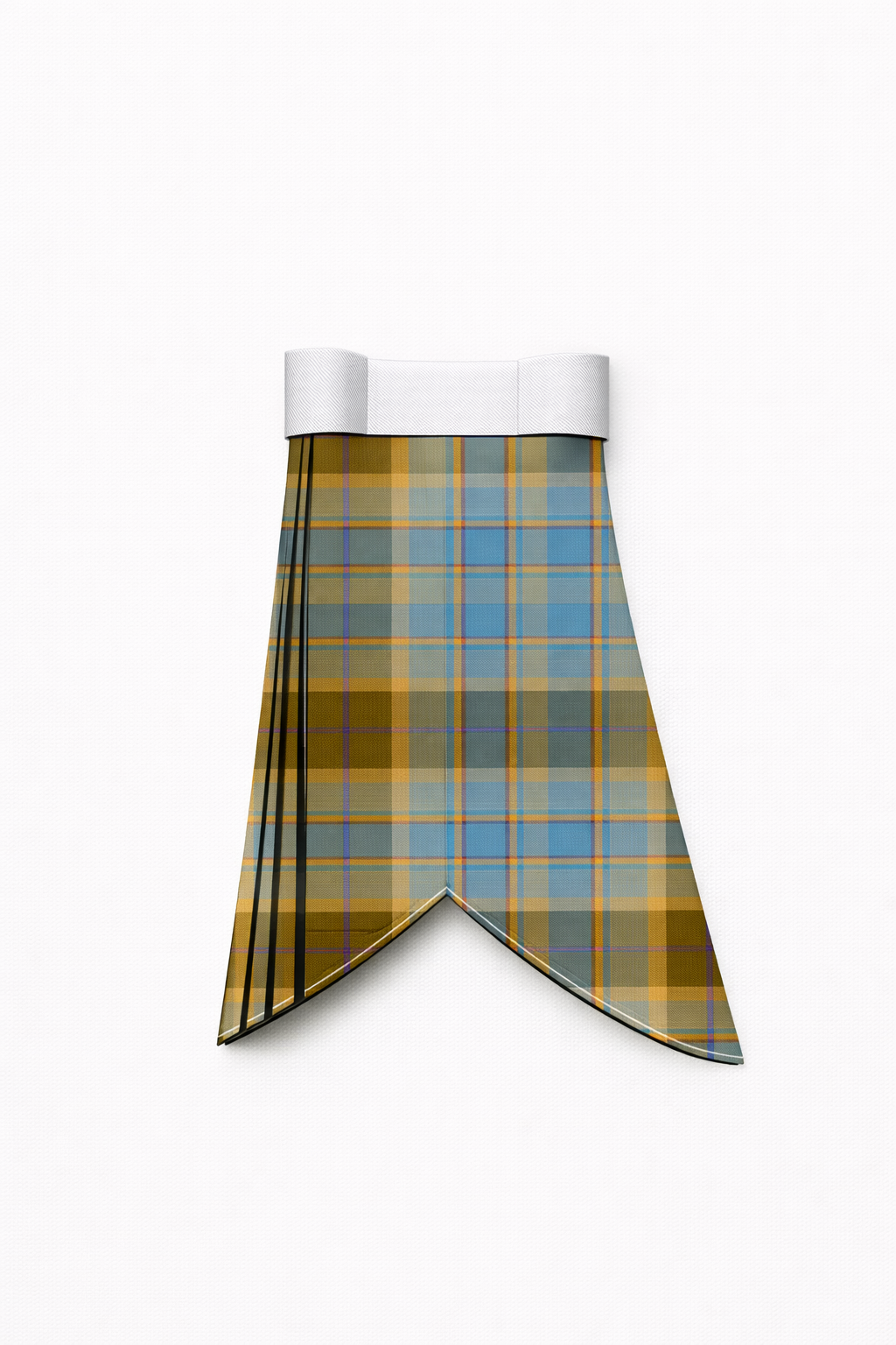 Hand Made Allan tartan flashes worn with traditional Scottish kilt hose for Highland dress