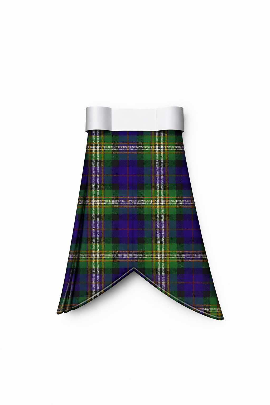Hand Made Ayrshire tartan flashes worn with traditional Scottish kilt hose for Highland dress