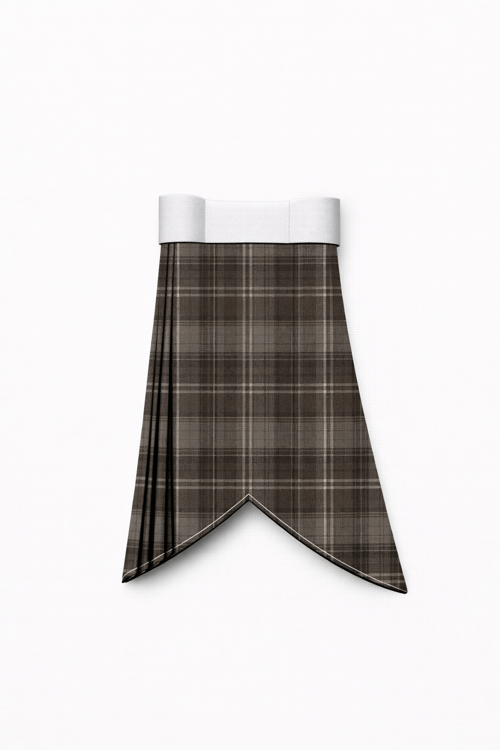 Hand Made Highland Granite tartan flashes worn with traditional Scottish kilt hose for Highland dress