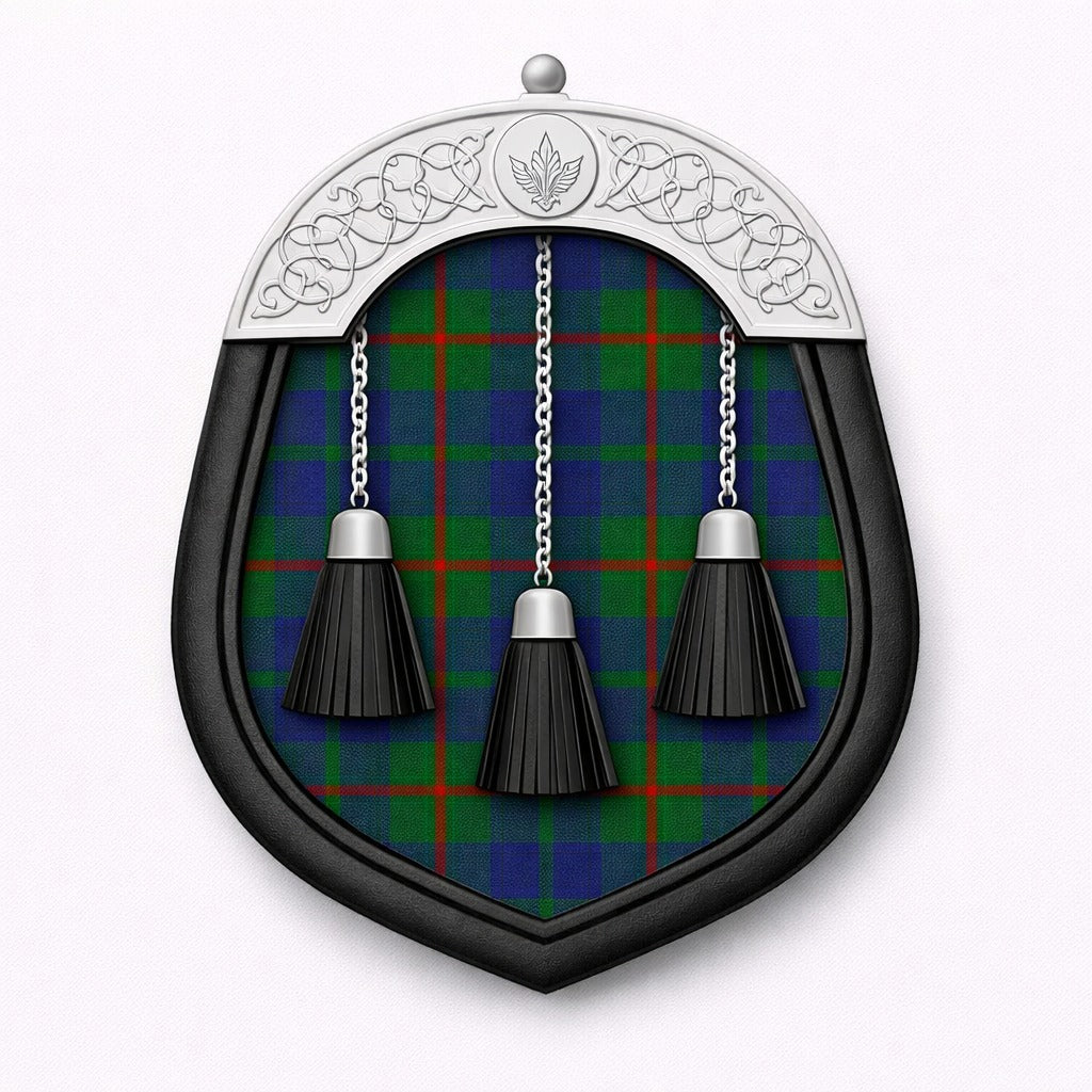 Handmade Agnew tartan sporran with traditional Highland design for Scottish kilt outfits