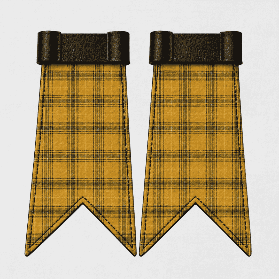 Houston Modern tartan kilt flashes with traditional Scottish Highland design for kilt hose accessories
