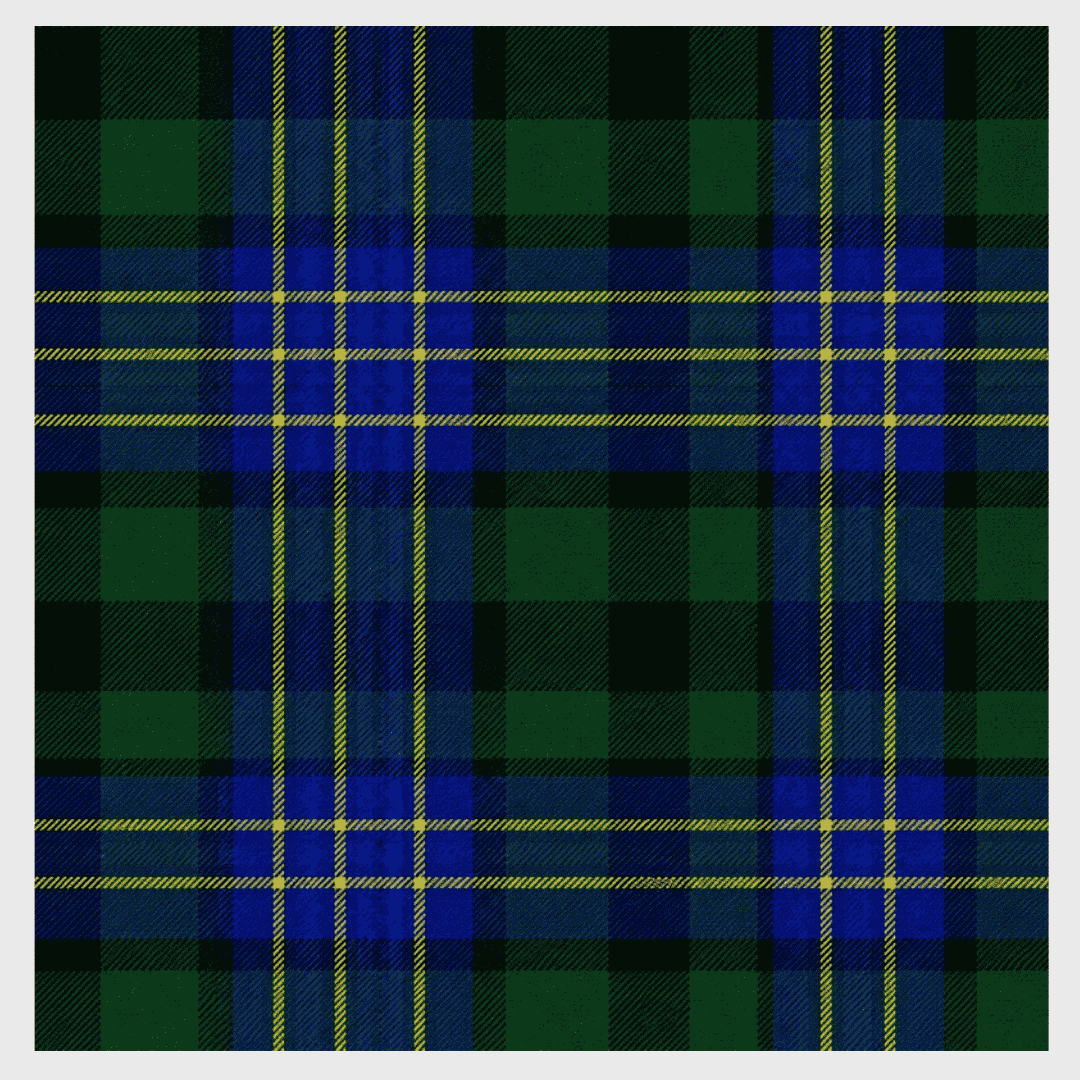Hughes Family Tartan Kilt featuring authentic heritage tartan with traditional pleated Highland design