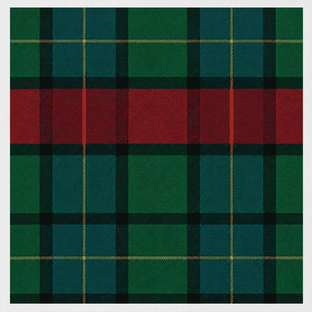 Innes Red Weathered Tartan Kilt featuring muted Scottish clan tartan with traditional pleated Highland design