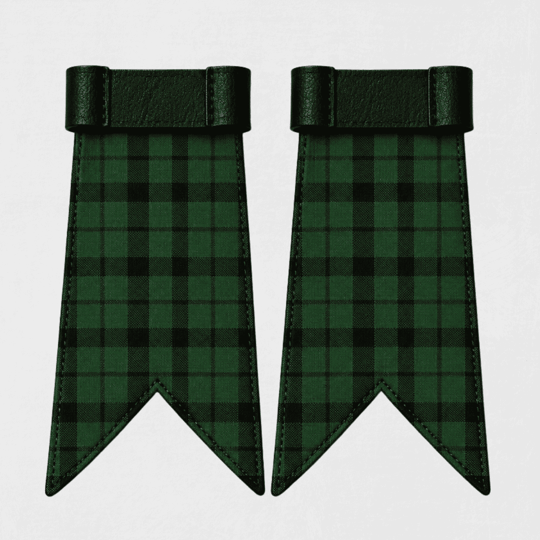 Kincaid Modern tartan flashes for Highland kilt hose in authentic Scottish clan pattern