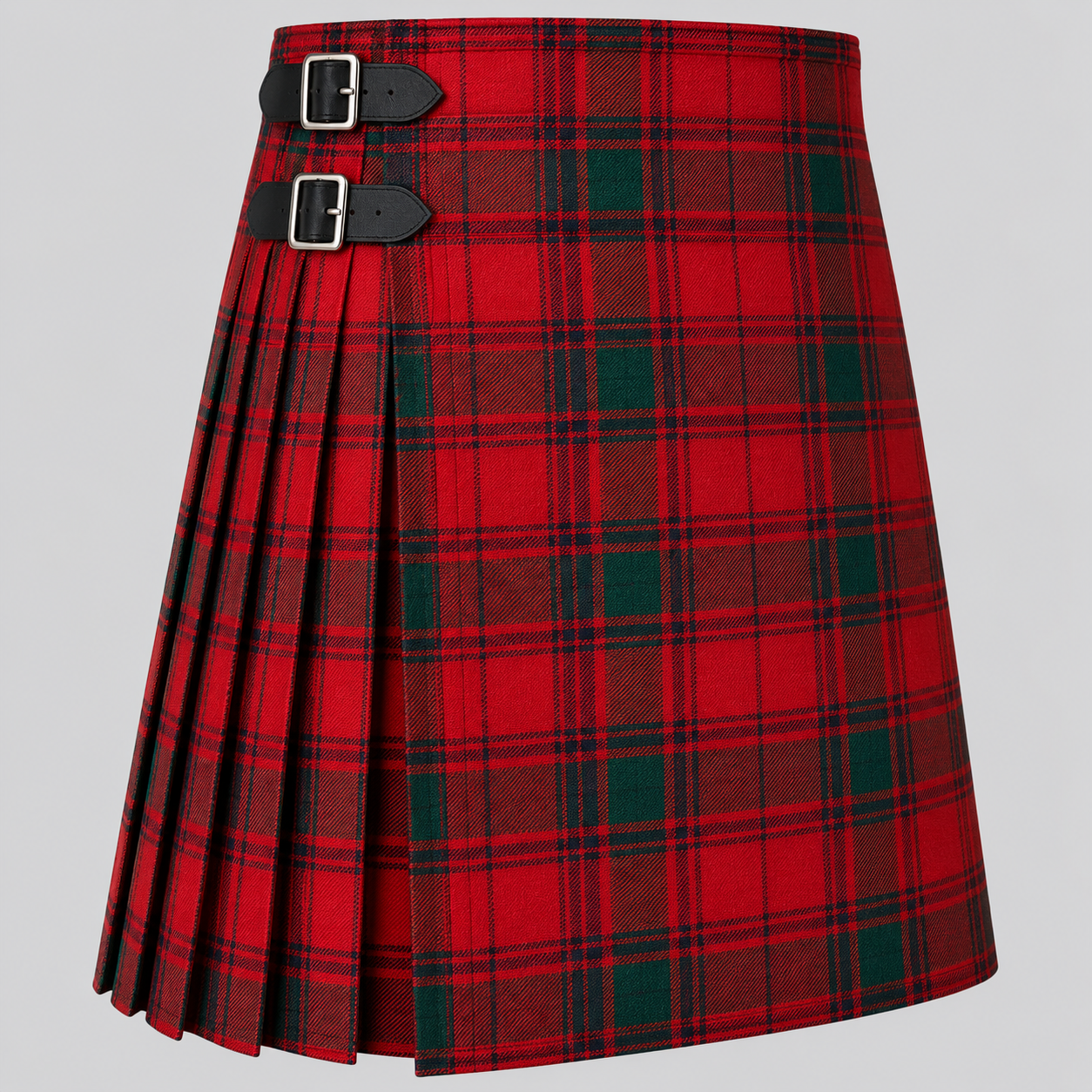 MacColl Tartan Kilt featuring authentic Scottish clan tartan with traditional pleated Highland design