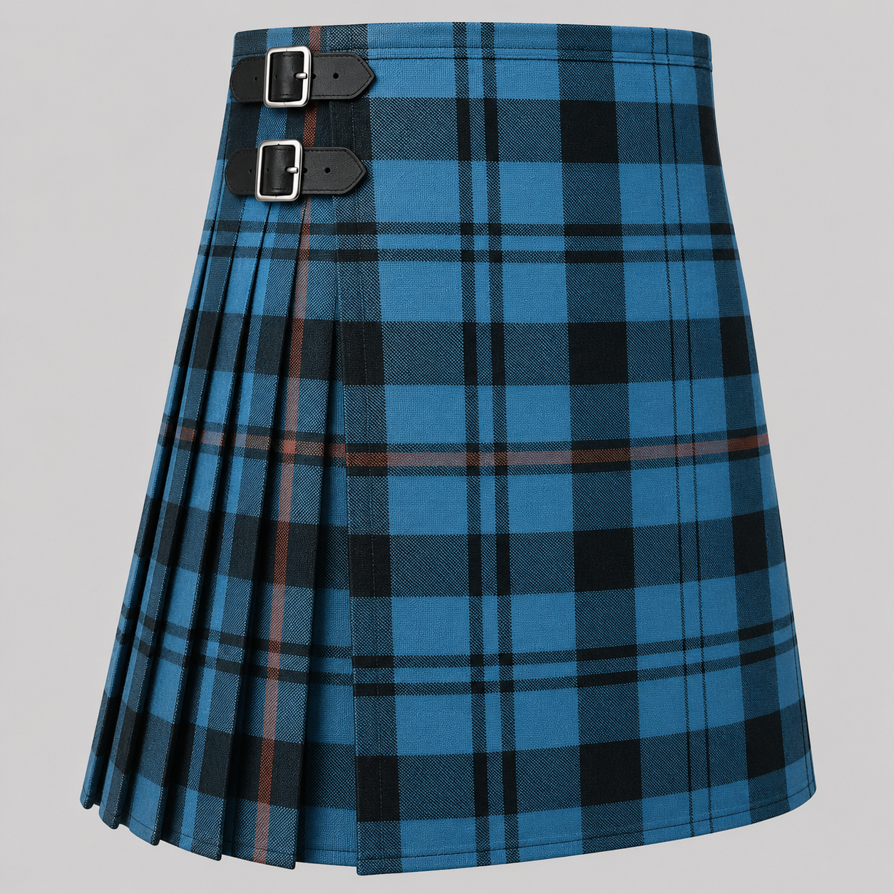 MacCorquodale Tartan Kilt featuring authentic Scottish clan tartan with traditional pleated Highland design
