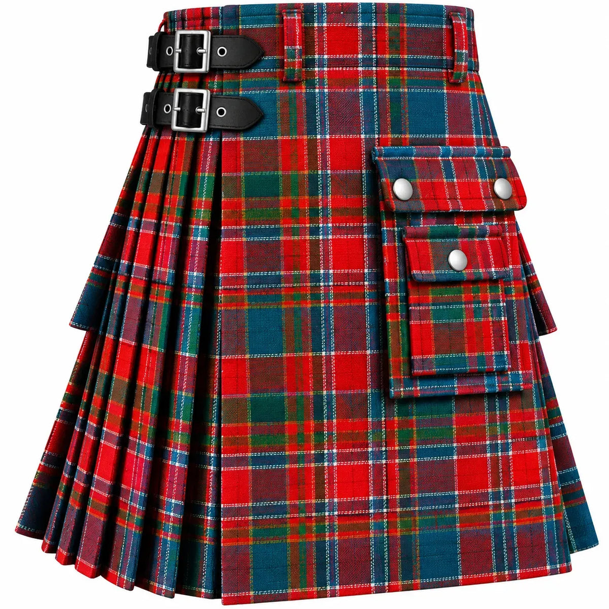MacDonald of Boisdale Ancient Tartan Kilt in traditional Scottish Highland style