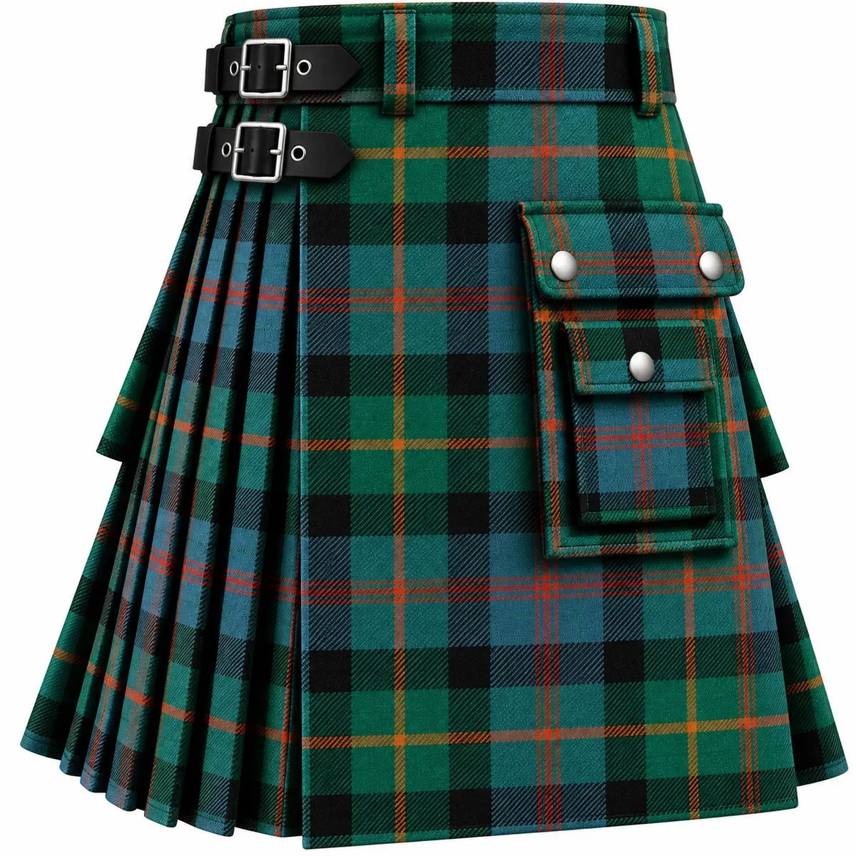 MacDonald of Borrodale Historic Ancient Tartan Kilt in traditional Scottish Highland style