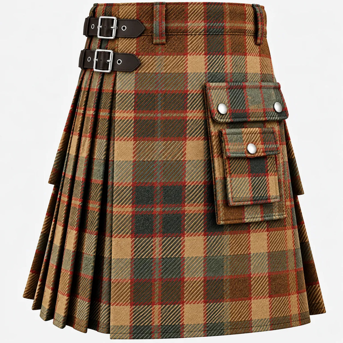 MacDonald of The Isles Hunting Weathered Tartan Kilt in traditional Scottish Highland style